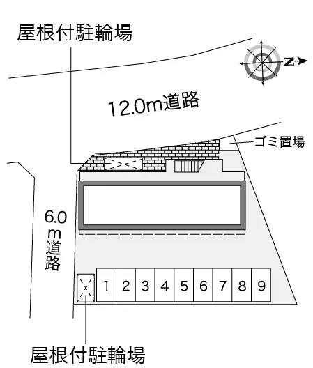 ★手数料０円★久喜市伊坂　月極駐車場（LP）